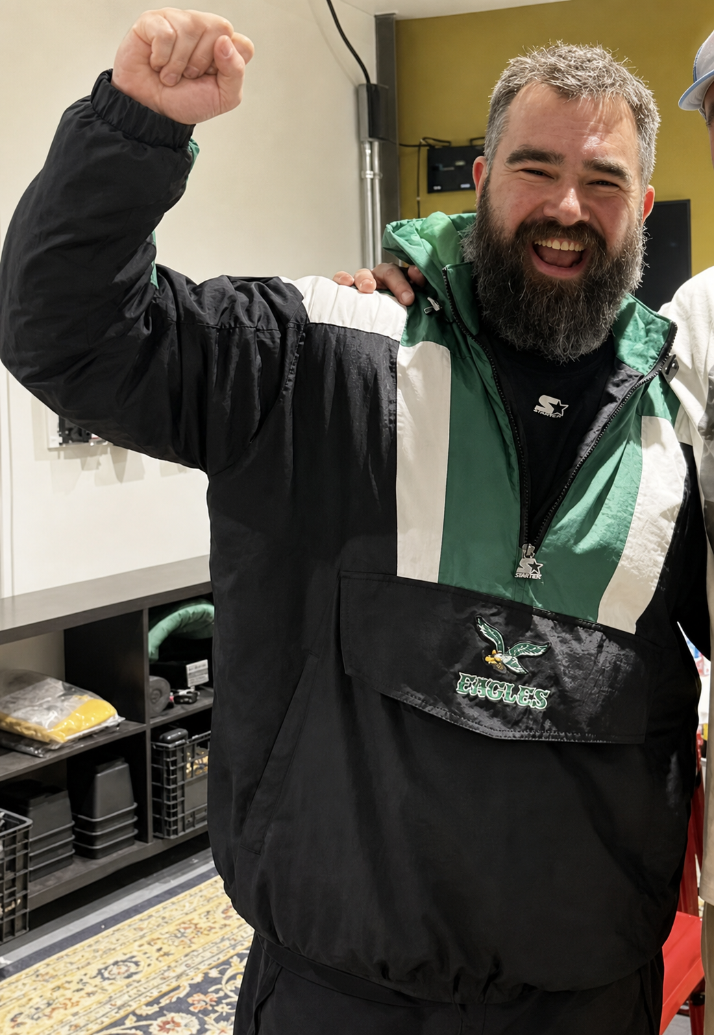 Jason Kelce Eagles Starter New Heights Show Jacket - Image 1